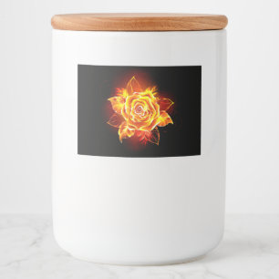 Blooming Fire Rose Food Label