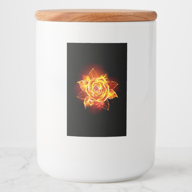 Blooming Fire Rose Food Label (Front)