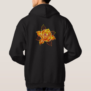 Blooming Fire Rose Hoodie