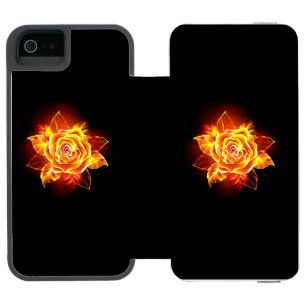 Blooming Fire Rose Incipio Watson™ iPhone 5 Wallet Case