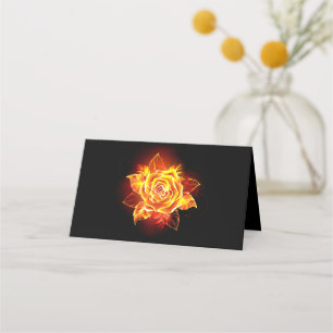 Blooming Fire Rose Loyalty Card