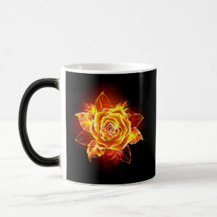 Blooming Fire Rose Magic Mug