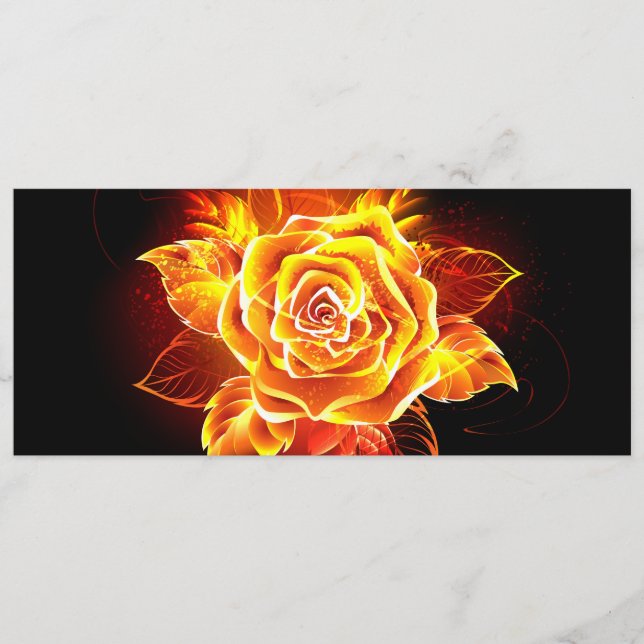 Blooming Fire Rose Menu (Front)