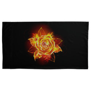 Blooming Fire Rose Pillowcase