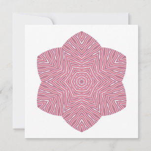Blooming Floral Note Card in Rose and Plum