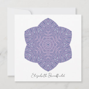 Blooming Floral Note Card in Violet 