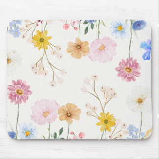 Blooming Flowers Mouse Mat