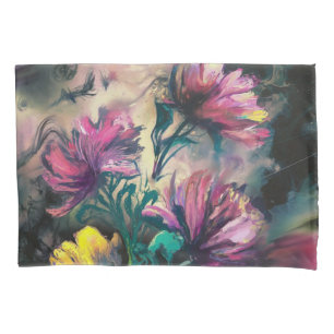 Blooming flowers pillowcase