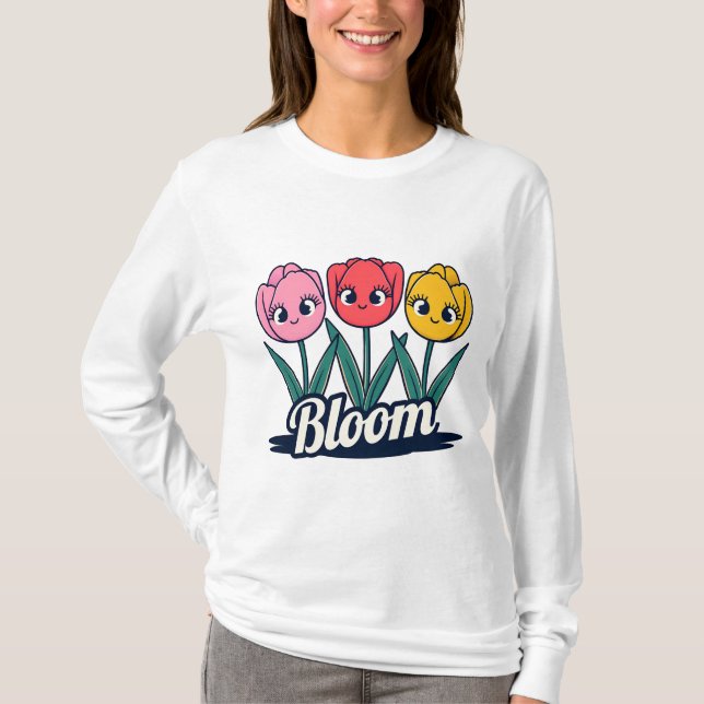 Blooming Flowers T-Shirt (Front)