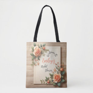 Blooming for Emily: A Personalised Bridal Shower Tote Bag