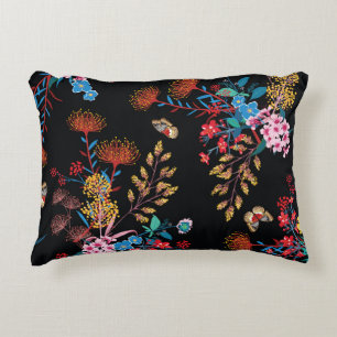 Blooming Garden Butterflies Liberty Style Decorative Cushion