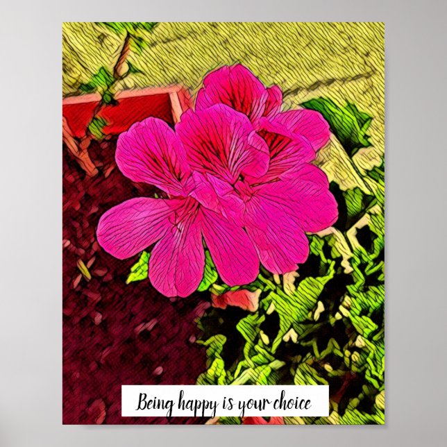 Blooming Garden Symphony Poster (Front)
