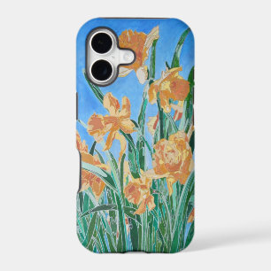 Blooming Golden Daffodils Bold Line Art