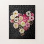 Blooming heart  jigsaw puzzle<br><div class="desc">Fresh flower heart fine art photo print</div>