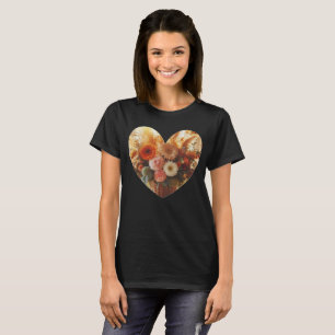 Blooming Heart No Text T-Shirt