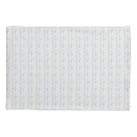 Blooming Heirloom Flower Stripe Blue Romance