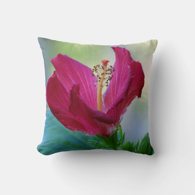 Blooming Hibiscus Pillow (Front)