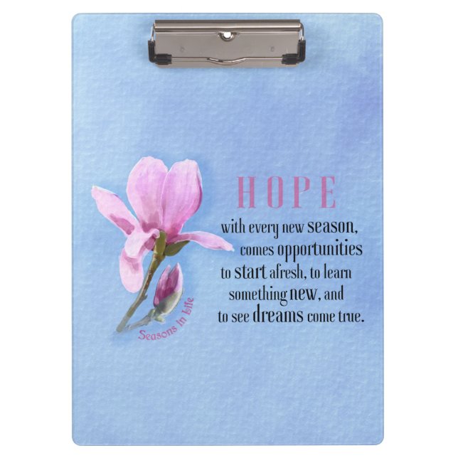 Blooming Hope Clipboard (Front)