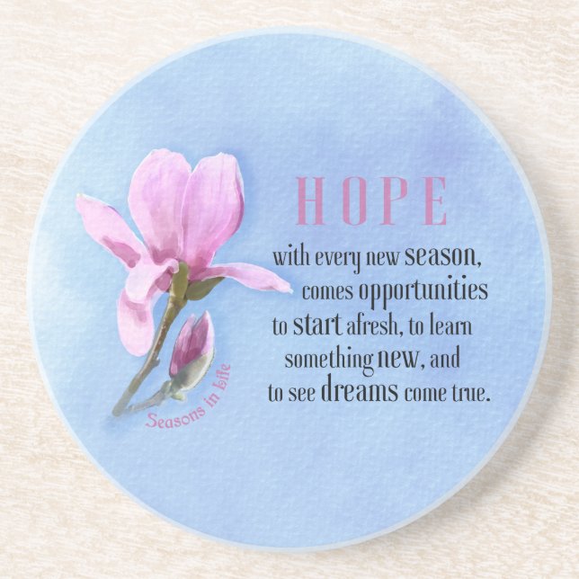 Blooming Hope Coaster (Front)