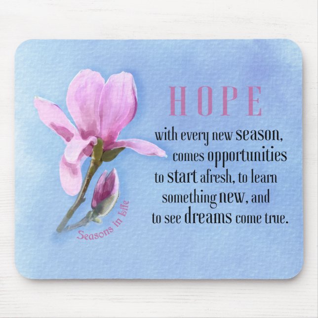 Blooming Hope Mouse Mat (Front)