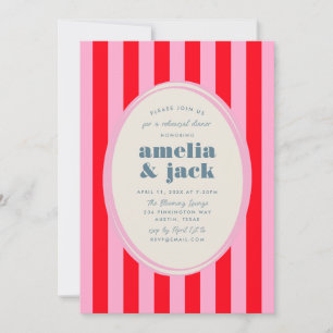 Blooming Joy Floral Wedding Rehearsal Dinner Invitation