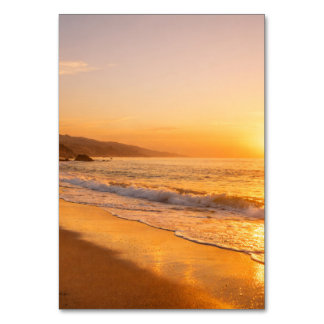 Blooming Lavender Field at Golden Sunset Provence Table Number