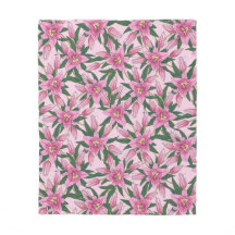 Blooming Lilies in Pastel Pink 