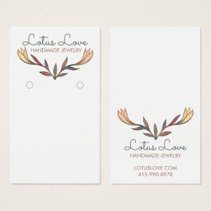 Blooming Lily Floral Earring Jewellery Display Car