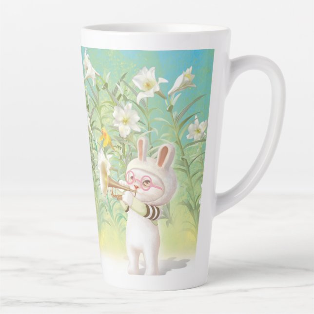 Blooming Lily Latte Mug (Right)