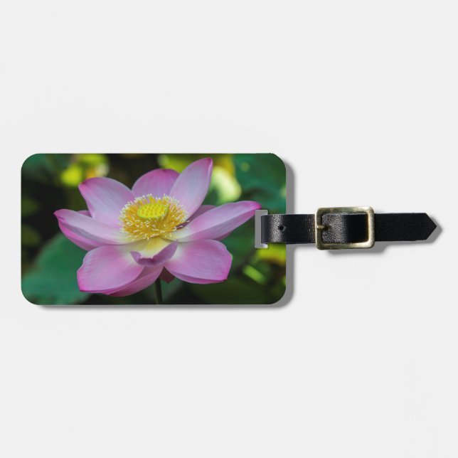 Blooming lotus flower, Indonesia Luggage Tag (Front Horizontal)
