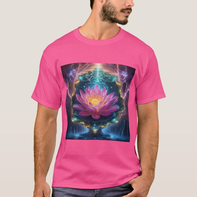 Blooming Lotus: Serenity in Design T-Shirt (Front)