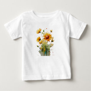  "Blooming Love for Baby" Baby T-Shirt