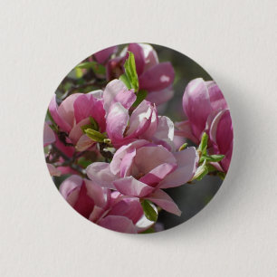 Blooming Magnolia 6 Cm Round Badge