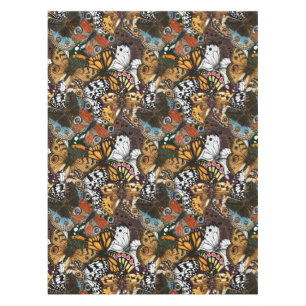 Blooming magnolia and titmouse bird 4 tablecloth