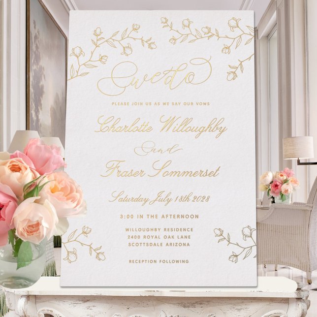 Blooming Magnolia Branch We Do Gold Wedding (Creator Uploaded)