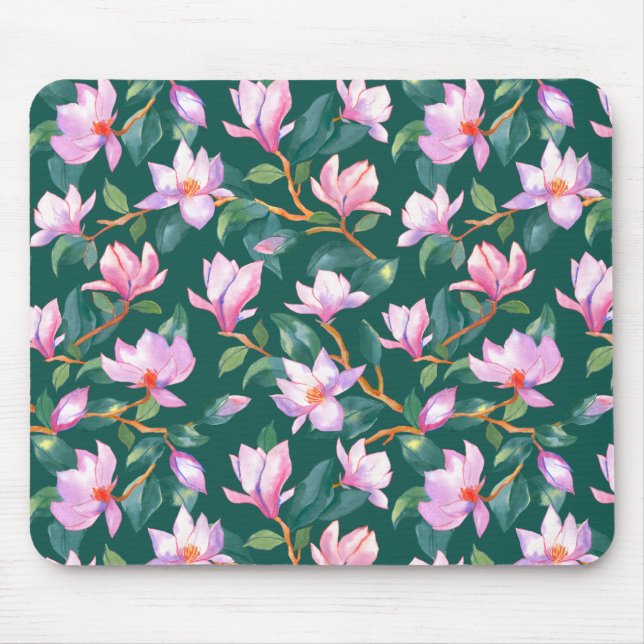 Blooming magnolia mouse mat (Front)
