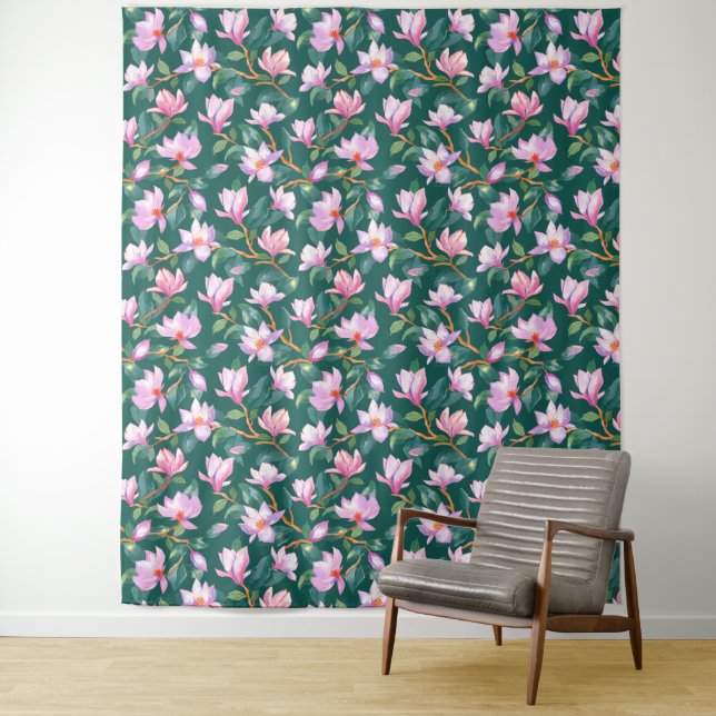Blooming magnolia tapestry (In Situ)