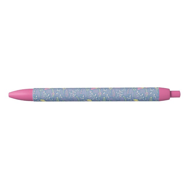 Blooming Meadow Breeze Blue Ink Pen (Front)