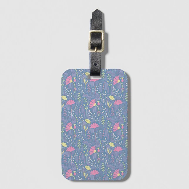 Blooming Meadow Breeze Luggage Tag (Front Vertical)