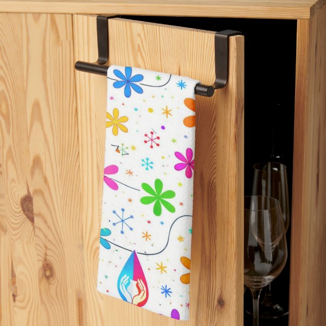 Blooming Meadow Tea Towel (Thirds Fold)