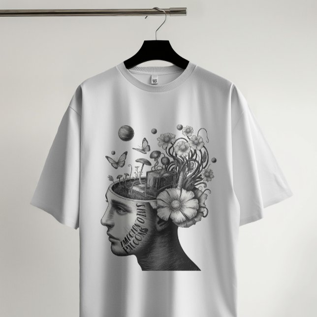 Blooming Mind – Surreal Garden Head T-Shirt (Creator Uploaded)