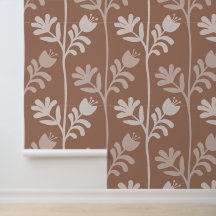 Blooming Minimalism In Mocha Mousse Flowers XL