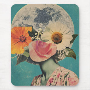 Blooming Mystery Under the Moon Mouse Mat