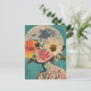 Blooming Mystery Under the Moon Postcard