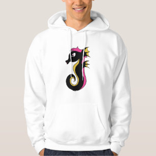 Blooming Neon Seahorse Hoodie