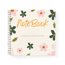 Blooming Notebook 🌸✨– Floral Minimalist Designs