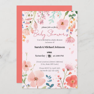 Blooming Path Baby Shower Invitation