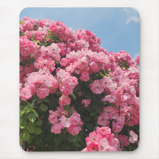 Blooming Pink Cascade Mouse Mat (Front)