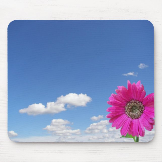 Blooming Pink Daisy Mouse Mat (Front)