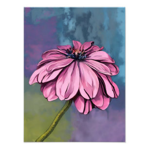 Blooming Pink Flower Photo Print